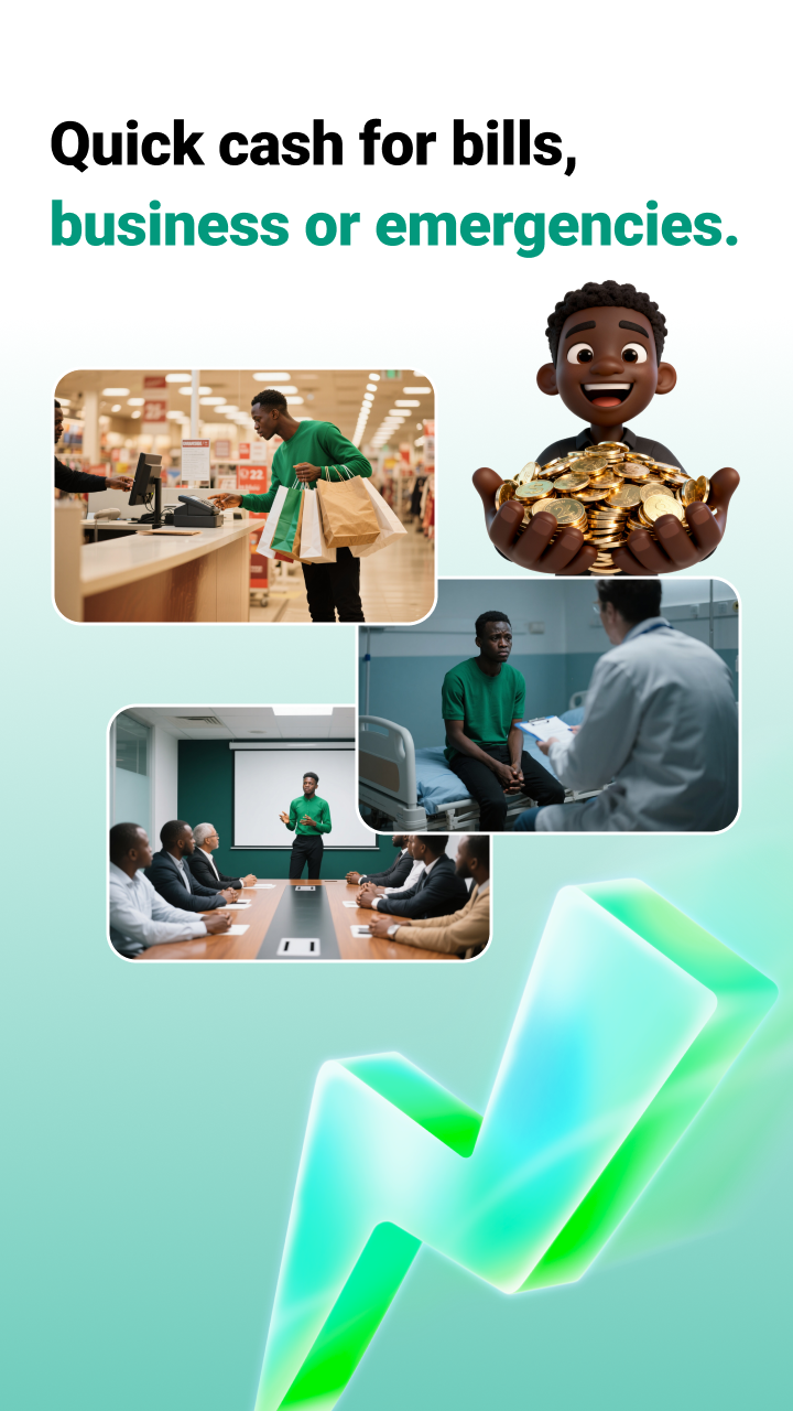 KoloMoney app screenshot showing loan approval screen